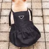 デザイナーズペットドレスベストスカートレターメタルロゴペットドレスドッグアパレルパーティースタイルブルドッグ犬服