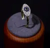 Designer di marca S925 Donna Anelli in argento Uomo Moda 14K Anello placcato in oro reale Maschio europeo e americano Hiphop Bling 3A Cubic Zirconia Lady Finger Rings