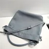 Weiches Leder, schlichter Stil, Damen-Umhängetasche, klassisches Plissee-Kordelzug-Design, Freizeittaschen, einfarbig, Eimertasche