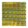 Aangepaste laser anti-valse leegte gebroken holgraphic labels stickers gepersonaliseerd goud zilver hologram eenmalige beveiliging label