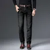 Бренд мужские джинсы бизнес классический лучший бренд случайные моды брюки тонкие джинсовые комбинезоны высококачественные брюки мужчин джинсы 211008