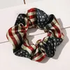 헤어 액세서리 여성 여자 미국 플래그 독립 기념일 scrunchies 7 월의 4th leat ring ponytail 홀더 헤어 밴드 고무 밴드 scrunchty m3478