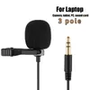 Mini mikrofon klipowy lapel Lavalier PC Camera Mic MIC Portable zewnętrzne mikrofony przyciskowe do laptopa na smartfonie Androida