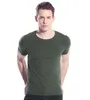 Sommar New Mäns T-shirt Short-Sleeved Men V-Neck Base Slim Fit Tops T-Shirts för Man Tee Shirt Undershirt