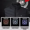 Men's Vests Women Men Electric Heated Vest Jacket USB Jackets Warm Up Heating Coats Mens Body Warmer Winter Coat Thermal Clothing Guin22