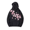 Cherry Blossom Sakura Skriv ut Tröjor Harajuku Oversized Streetwear Sweatshirts Höst Män / Kvinnor Bomull Hoodies CS704 211109