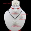 Adixyn NEW Bride Jewelry Set Silver Plated Eritrean/Ethiopian/African Necklace/Pendant/Bangle/Earring/Ring Wedding Jewelry Sets H1022