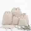 Gift Wrap Linen Jute Cotton Drawstring Bags Jewelry Bag Birthday Wedding Party Candy Pouch