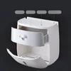 Skrzynki tkankowe Serwetki WC Montaż na ścianie Box Storage Podwójna Warstwa Punch Free Ssanie Paper Serwisz
