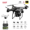 S32T Mini Drone RC Quadcopter 4 K HD ESC Kamera ile Geniş Açı Profesyonel Hava Fotoğrafçılık 360 ° Rulo Helikopter Çocuklar Hediye