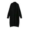 BBWM Women Fashion Pockets Ribbed Knitted Cardigan Vintage Elegant Long Sleeve Sweater Female Chic Tops 210520