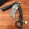 Складной нож Karambit с подшипником 440C, лезвие со стальной ручкой, охотничьи ножи для самообороны на открытом воздухе, BM51, кальмар, змея, морское чудовище, Nautilus UT85 3400