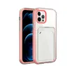 Kaarthouder Telefoon Gevallen voor iPhone 12 11 Pro Max XS Clear Wallet Credit Slot Soft TPU Cover