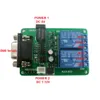 DC 5V 7.5V 9V 2CH RS232 Tablero de relé Control remoto PC USB UART COM Puertos en serie