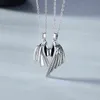 Nouveau 2021 Couple collier clavicule chaîne femmes diable protège ange diable 1 paire amoureux collier pour femmes hommes mode bijoux G1206