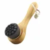 Brosse nettoyante en soie Nano à manche en bois pour le visage, enlever les points noirs, brosses de beauté, fournitures de salle de bain GGA4749