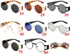 Classic Small Frame Round Sunglasses Women Men Brand Designer Mirror Sun Glasses Vintage Modis Oculos fashion eyewear 8 colors 10PCS factory Price