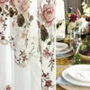 Curtain & Drapes Embroidered European Window Screens American Villa Curtains Living Room Balcony Bedroom White