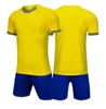 Toppkvalité ! Team Soccer Jersey Men Pantaloncini Da Fotboll Korta Sportkläder Running Kläder Vit Svart Röda Gula varor