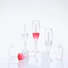 Contenedor de brillo de labios de forma de taza vacío 8 ml lipgloss botella maquillaje cosmético lipglaze tubo plástico claro rosa