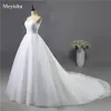 ZJ9008 High Quality Sequins Strapless Fashion White Ivory Brides Dresses Floor Length Wedding plus size maxi formal 2-26W