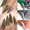 Adesivi Decalcomanie 10Pcs Nail Art Tips Decal Pelle di animale Leopard Design Carta decorativa Adesivo creativo per le donne Prud22