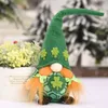 Gnome Plush Doll St. Patrick's Day Party Decor Faceless Green Clover Gnomes Dolls Irish Days Gifts For Kids