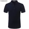 Biały bawełniany Męskie koszule polo Marka Moda Polos Para Hombre Slim Fit Polo Koszula Mężczyźni Quality Koszulka Camisa Polo Masculina 210524