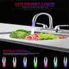 Meubles de cuisine Glow Light-up LED Robinet d'eau Changement de température coloré Contrôle Robinet de douche Buse d'eau Tête torneira para cozinha