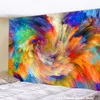 Magic Psychedelic Tapestry Muur Opknoping Natuurlijke Luxe Gouache Landschap Tapestry Trippy Tapestry Art Home Wall Decor 210609