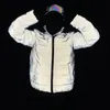 남자 다운 파카 겨울 반사 코트 남자 여자면-패드 된 재킷 멋진 패션 두꺼운 따뜻한 면화 파카 매니 넨 kare22