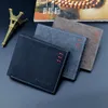 Wallets Men's Wallet Short Simple Retro Thin Frosted Male Youth Large Capacity Horizontal Soft