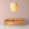 Lampa täcker nyanser bomull rep hand stickad macrame hem bröllop bord dekoration tofs lampshade vägg hängande bohemiska ljus täcker tejp