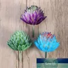 Dekorative Blumenkränze, 6 Stück, realistische künstliche Sukkulenten, kleine DIY-Pflanzen, ungetopft, für Hausgarten-Dekoration