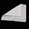 10pcs Mens White Handkerchiefs 100% Cotton Square Super Soft Washable Hanky Chest Towel Pocket Square 28 x 28cm T200618