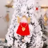 Plush Heart Angel doll hangs Christmas Decoration Pendant Cute Love Feather ChristmasTree Creative Tree Hanging Dolls Ornament Home Table Decor WLL549