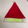 Custom LED Christmas Cap Decoration Christmas Hat Santa Hat For Adult