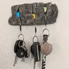 Haken rails gesimuleerde steen sleutel houder retro hars ambachten punch-free wandmontage decoratie voor thuis woonkamer slaapkamer