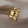 Cluster Rings Gold Nefertiti For Women Men Egyptian Jewelry Black Pride Stainless Steel African Queen Ring Charm Goddess Africa