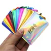 Anti Titular do Cartão do Banco Anti RFID Metal NFC Bloqueio Leitor Ligão ID de Credito Cartões de Crédito Saco Homens Mulheres Laser Cartão de Alumínio Proteger