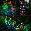 Lámparas de césped 50/100 LED Luces de cuerda de cuerda con energía solar Garland de jardín de hadas impermeable al aire libre para decoración del patio de Navidad