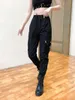 HWLZLTZHT Yaz Kadın Gevşek Kargo Pantolon Yüksek Bel Spor Joggers Casual Streetwear Bayanlar Pantolon 210531