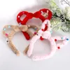 Party Hats Christmas Hat z Light Extended Plush Ear Luminous Hair Band Decoration Headband