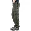 Pantalones de carga casuales de moda Bolsillos tácticos muti Hombres Pantalones de ejército de combate usables Joggers de trabajo al aire libre masculinos