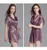 2022 Women's Sleepwear 7 Colors Kimono Robe Gown Women Satin Sexy Intimate Lingerie Casual Nightdress