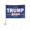 In Stock Trump 2024 Election Car Flag TRUMP Campaign Cars Decoration Flags Free Delivery