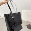 Designer shopping bag Shoulder Bags women high quality Totes cloth with real leather handbags