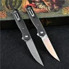 High End Quality Flipper Folding Knife M390 Drop Point Blade Carbon Fiber+Steel Sheet Handle Outdoor EDC Pocket Knives