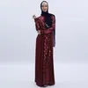 Casual Dresses 2021 Muslim Lyxig Ma'am Långärmad Dress Dee Call på High Density Paillette Broderi Longuette Fashion