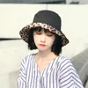 Lopard Reversible Bucket Hat for Women Projektantka mody Fisherman Cap Ladie